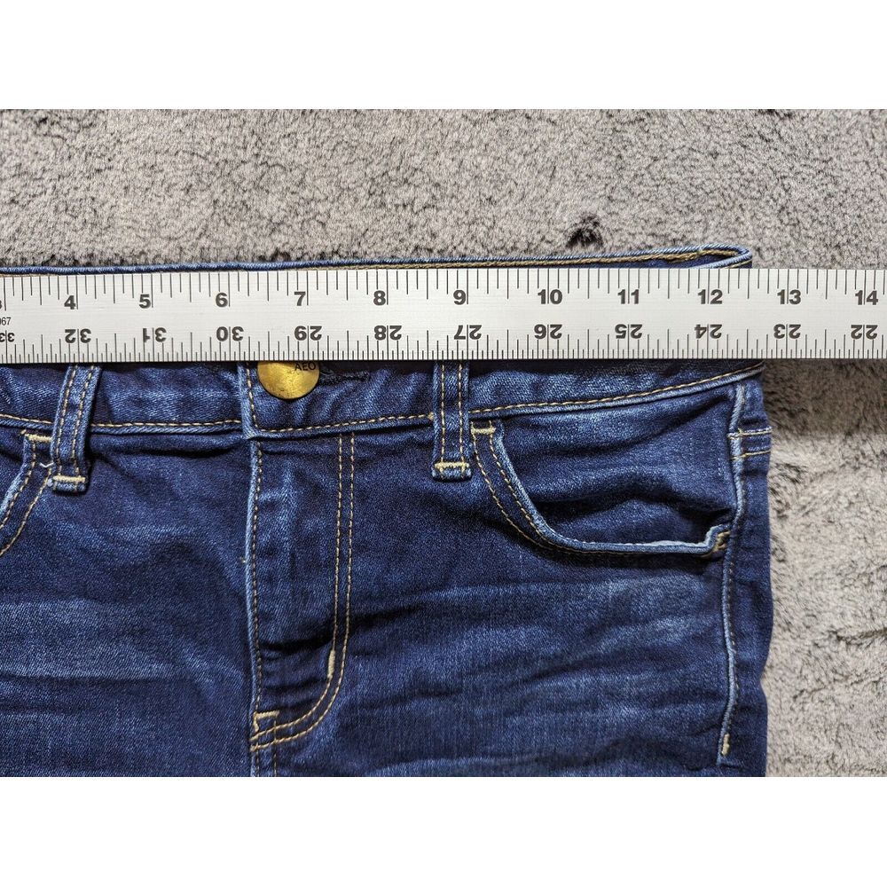 American Eagle Super Stretch Jegging Women's Size 0 Dark Wash - Picture 7 of 13